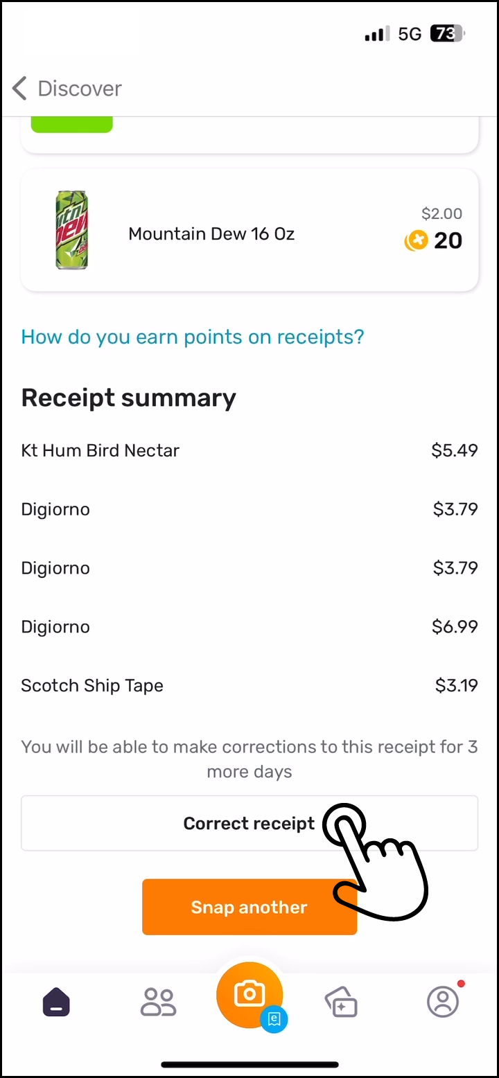 3 - Tap on Correct Receipt.png