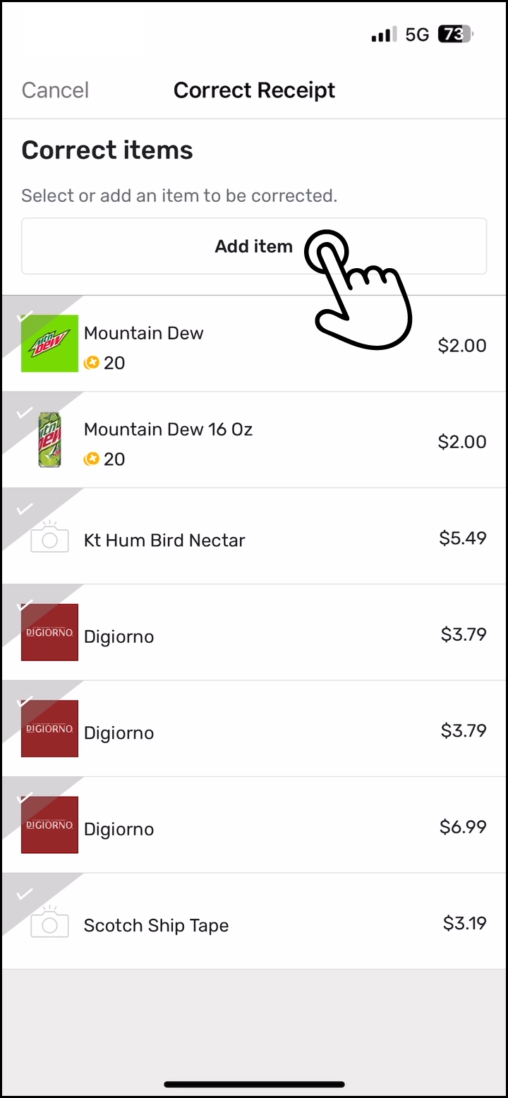 4 - Tap on Add Item.png